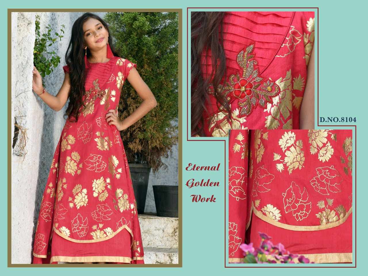 Doll Vol 1 8101 Series Kids Wear Fancy Designer Gown Collection For Kids Wholesaler Surat