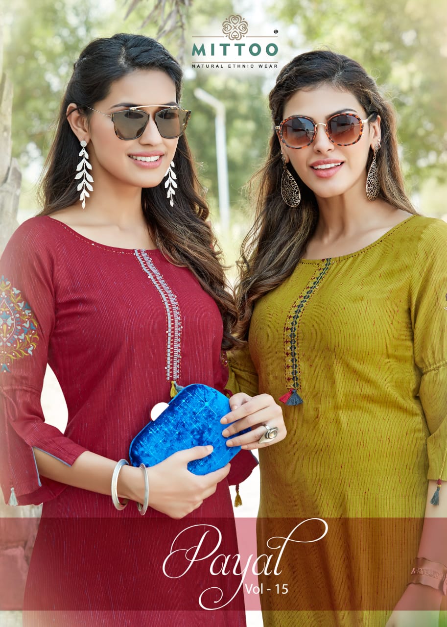 Payal Vol 15 By Mittoo Manufacturer Traders Surat Gujrat