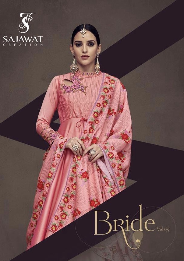 Bride Vol 3 By Sajawat Creation 1001 Series Fancy Designer Party Wear Ready Made Gown Collection Who...