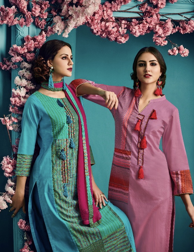 Jay Vijay Fashion Tales  3881 Series Pure Cotton Print Suits