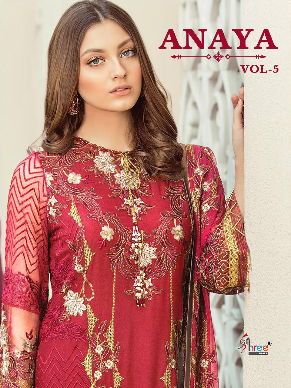 Anaya Vol 5 By Shree Fabs 1931 Series Fancy Fox Georgette Pakistani Salwar Kameez Catlog Wholesaler ...