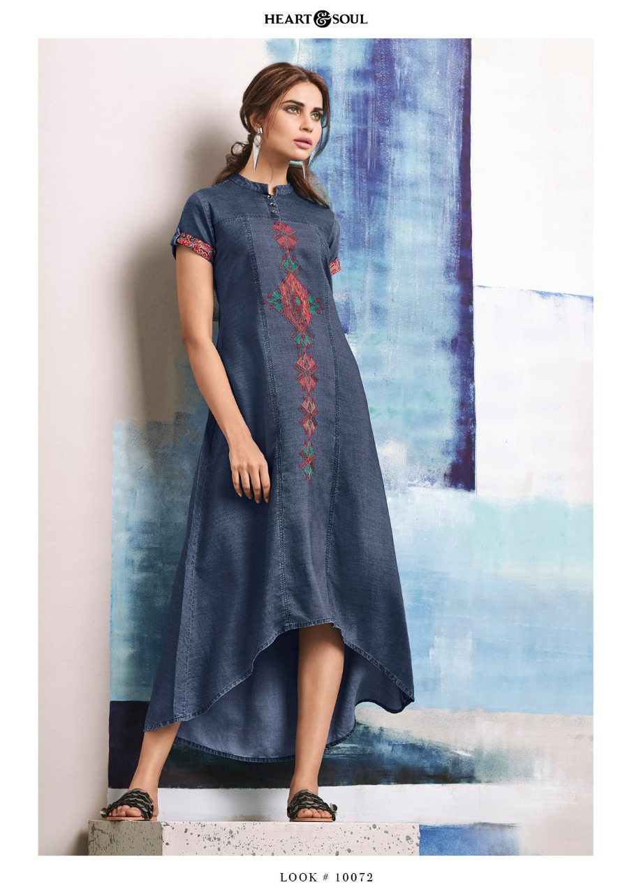 Heart N Soul Denim Vol 2 10072 Series Designer Kurti Catlog