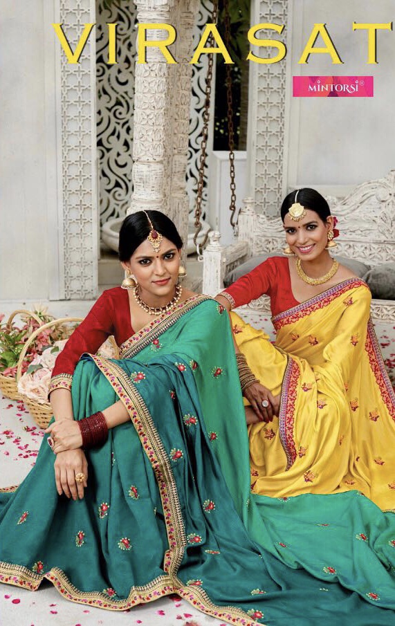 Varsiddhi Mintorsi Virasat 6001 Series Designer Saree Catlog Wholesale Dealer Surat