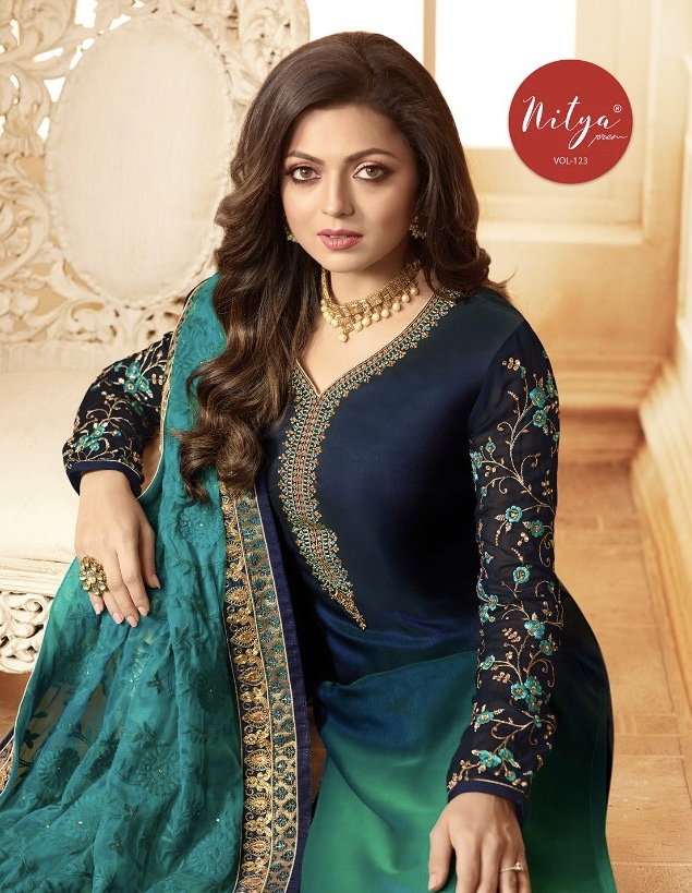 Nitya Vol 123 By Lt Fabrics 2301 Series Fancy Salwar Kameez Catlog Wholesale Dealer And Supplier Sur...