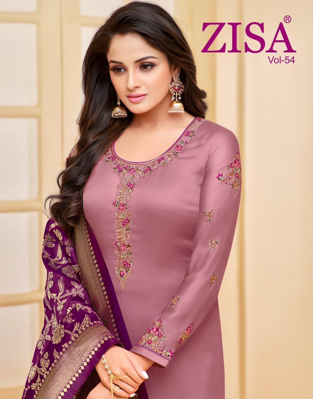 Zisa Vol 54 By Meera Trendz 10281 Series Fancy Party Wear Salwar Kameez Catlog Wholesale Delaer Sura...