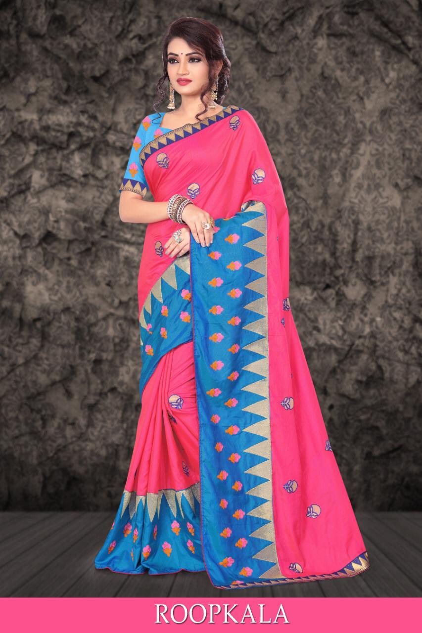 Roopkala By Rightone Fashion Fancy Sana Silk Saree Catlog Wholesale Dealer Surat
