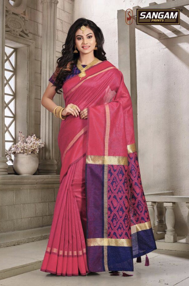 Jalpari By Sangam 1001 Series Fancy Weaving Silk Saree Catlog Wholesaler Surat