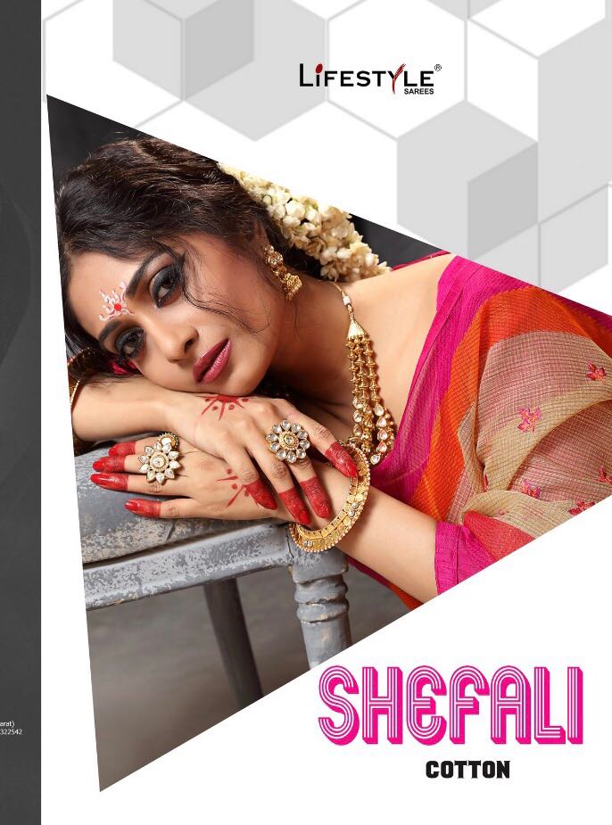 Lifestyle Shefali Cotton 47701 Series Cotton Saree Desler