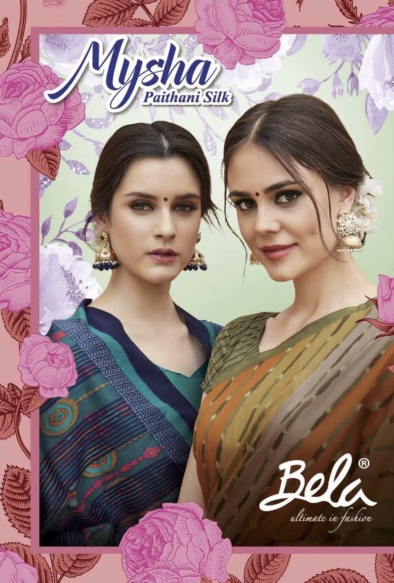 Bela Mysha Paithani Silk 13725 Series Designer Silk Printed Saree Collection Wholesale Dealer And Su...