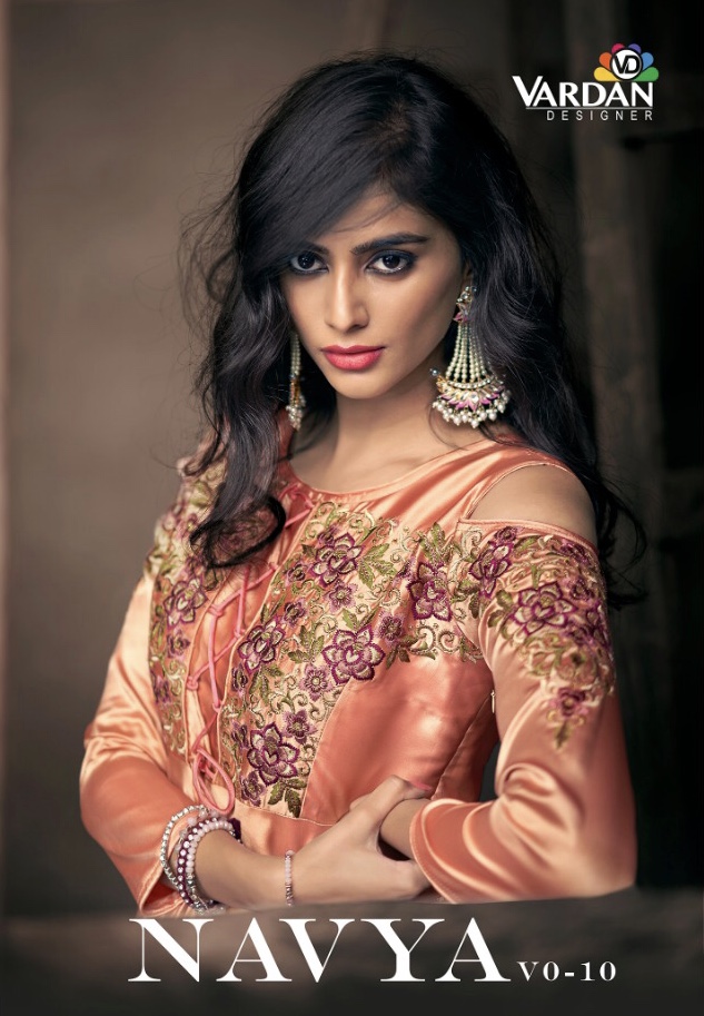 Navya Vol 10 By Vardan Designer 191 Series Fancy Designer Party Wear Gown Suit Collection Wholesale ...