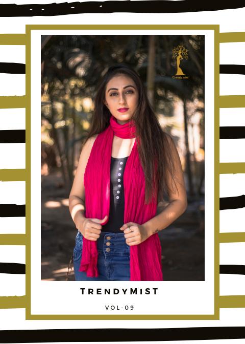 Trendymist Vol 9 By Trendy Mist Fancy Cotton Plan Dupatta Collection Wholesale Dealer Surat