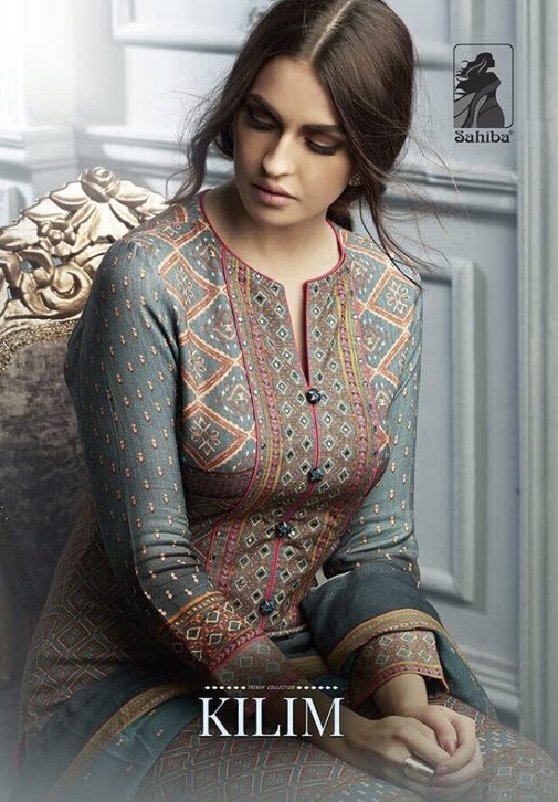 Sahiba Kilim Cotton Lawn Digital Print With Stone Work Salwar Kameez Dealer Surat Salwar Kameez Whol...