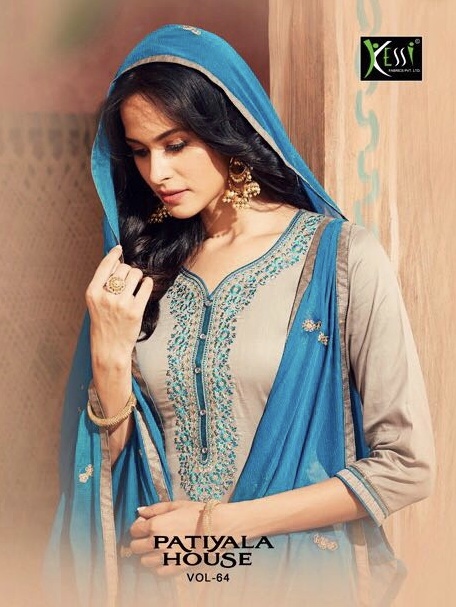 Kessi Patiala House Vol 64 4261 Series Cotton Satin Patiala Suit Catlog Wholesale Dealer And Supplie...