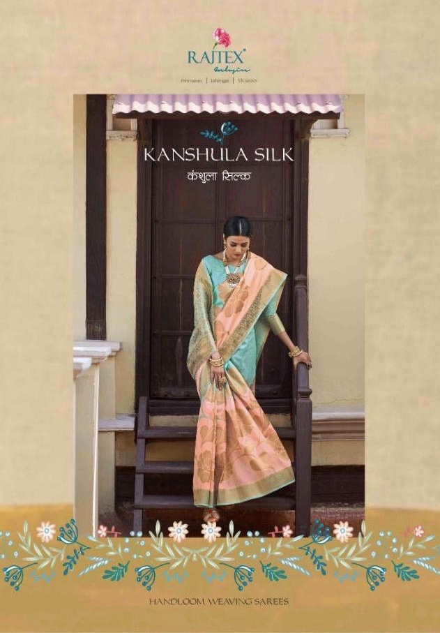 Kanshula Silk By Rajtex 80001 Series Designer Hendloom Weaving Silk Saree Collection Wholesaler Sura...