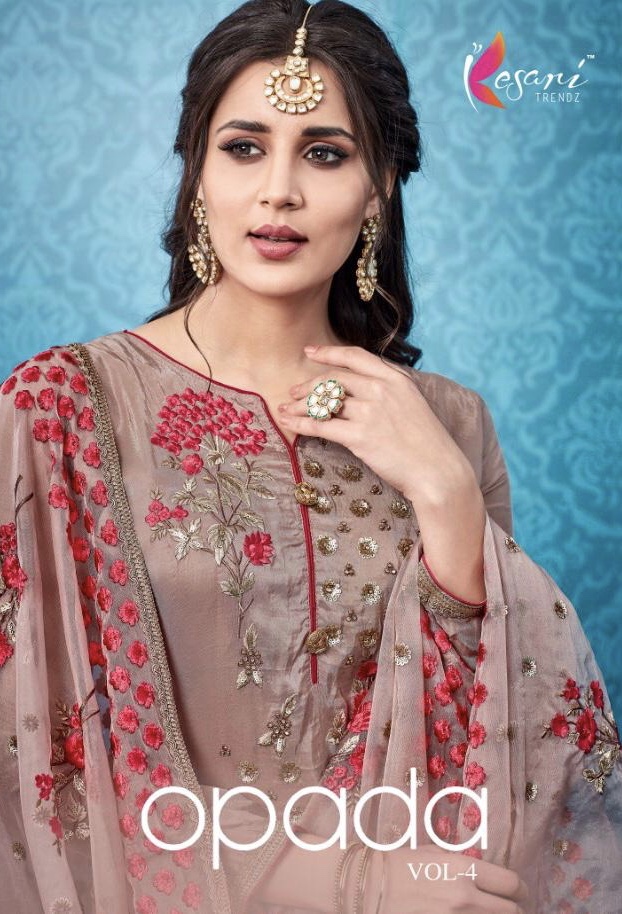 Opada Vol 4 By Kesari Trendz 1012 Series Fancy Pure Viscose Upada Silk Salwar Kameez Catlog Wholesal...