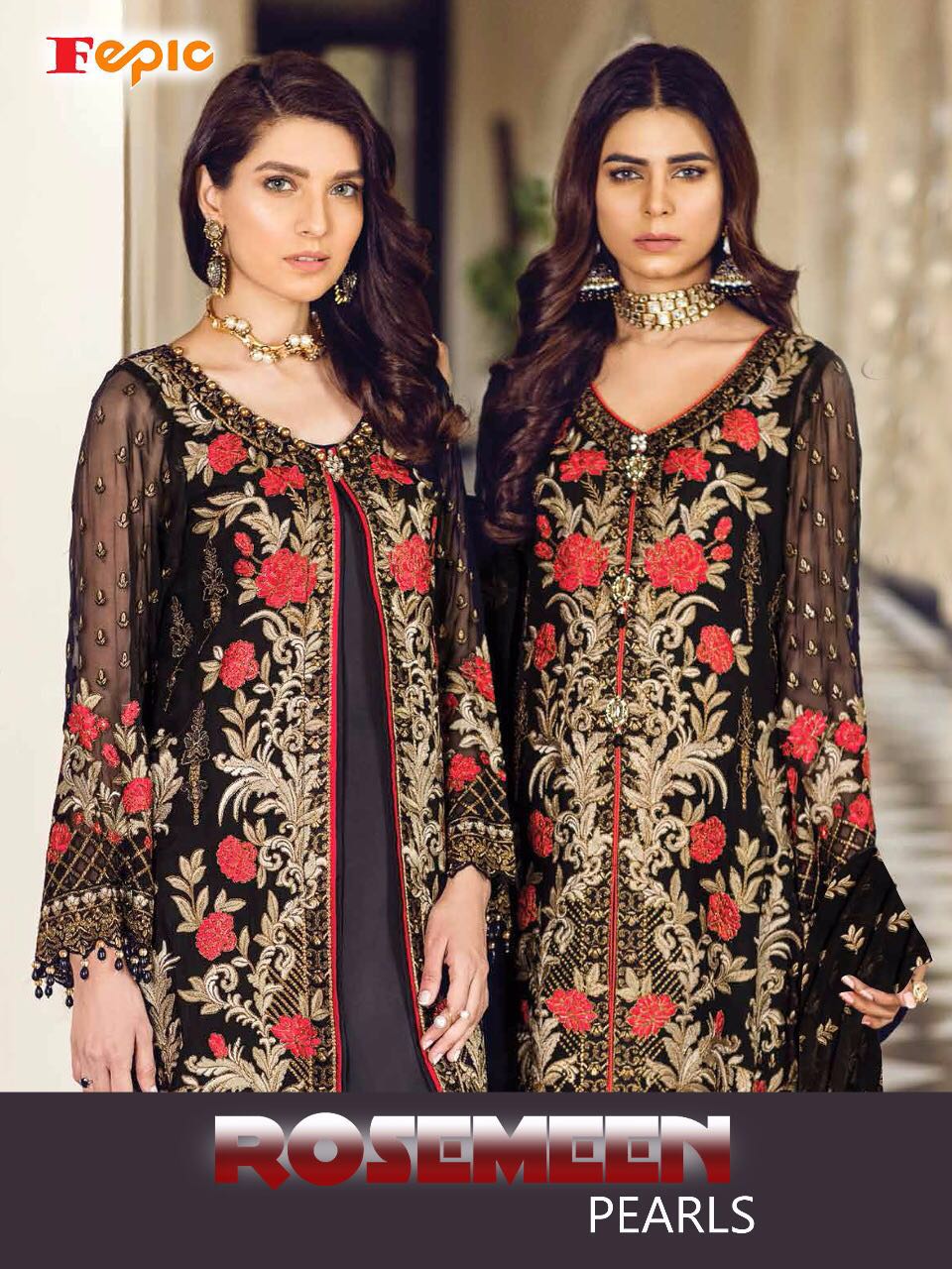 Fepic Rosemeen Pearls 21001 Series Pakistani Style Suit