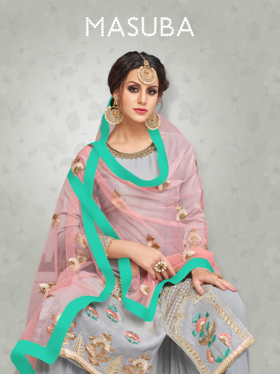 Bridal Collection By Mahaveer Fashion Masuba 48006 Series Designer Garara Suit Catlog Wholesale Deal...