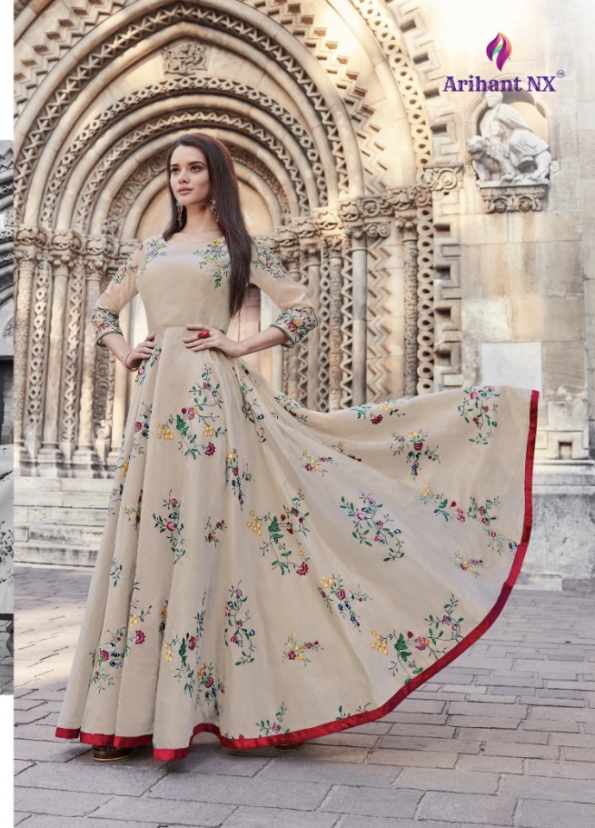 Reverra By Arihant Nx 22001 Series Fancy Party Wear Gown Collection Wholesaler Surat
