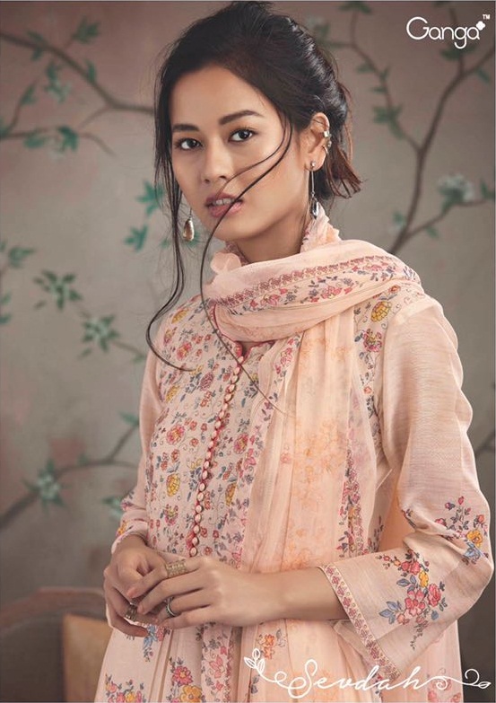 Ganga Sevdah 5819 Series Pure Kora Silk Salwar Kameez