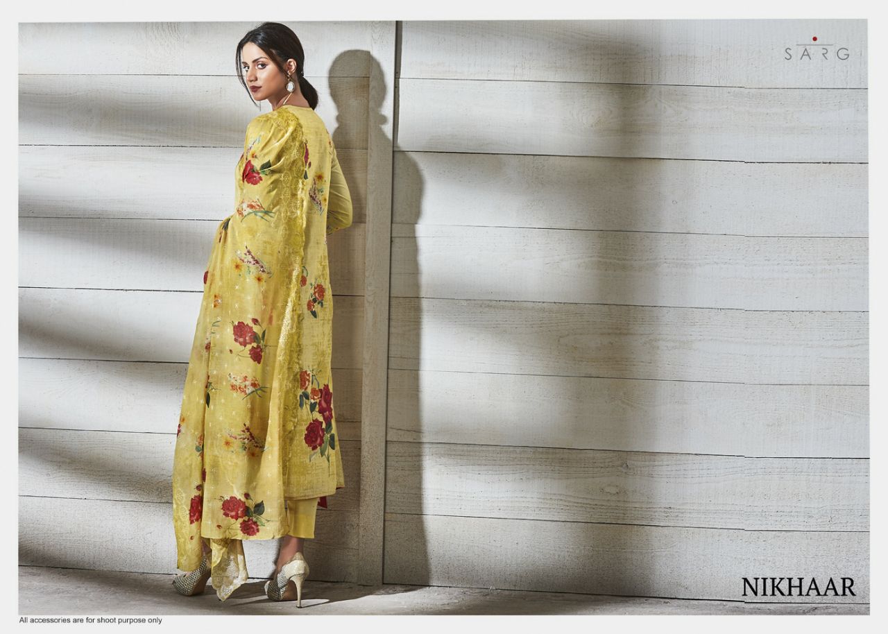 Sarg Presents Its Latest Cotton Embroidered Collection  Nikhaar