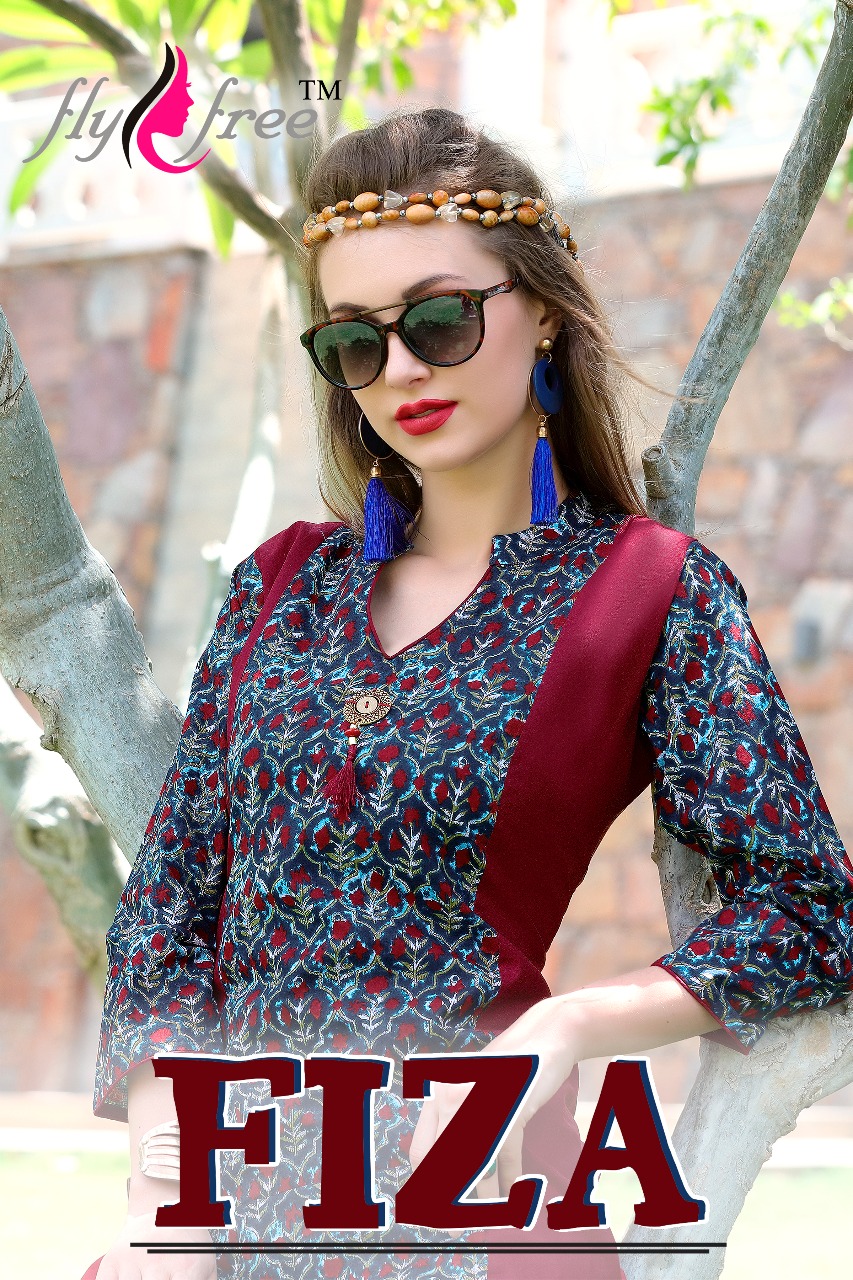 Fiza Fly Free Heavy Cotton Kurtis Wholesale Supplier And Dealer Surat