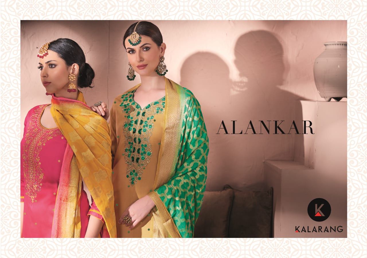 Alankar By Kalarang Creation Series 101 To 104 Jam Silk Suits Wholesale Dealer And Supplier Surat