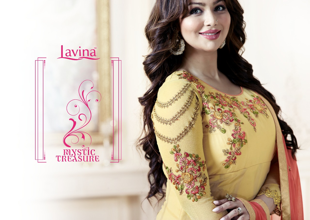 Lavina Roohani Vol 7 Series 7001 To 7006 Georgette Emboidery Designer Party Wear Suits Catalogue Who...