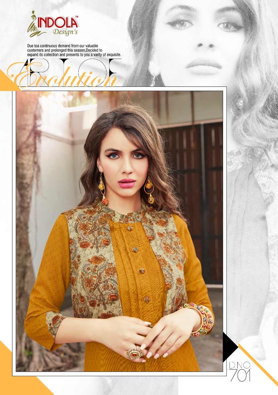 Lavina By Indola Designs Heavy Printed Reyon With Disigner Embroidered Kurtis Wholesale Supplier And...