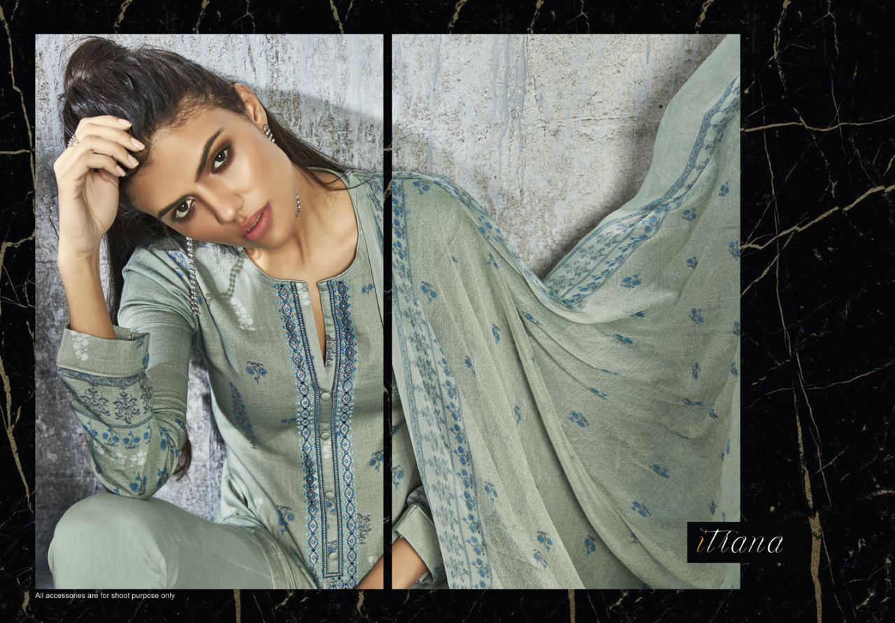 Nilaya By Itrana A Sahiba Cotton Digital Printed Embroidered Suits Wholesale Supplier And Dealer Nit...