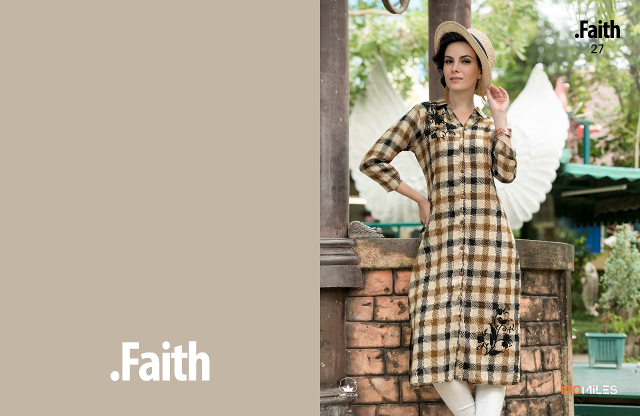 Faith 5 By 100 Miles Wholesale Kurti Supplier