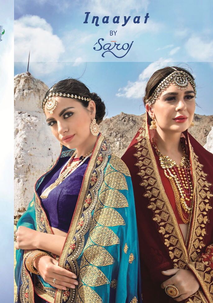 Innayat By Saroj Designer Party Wear Sarees Wholesale Supplier And Dealer Gujarat