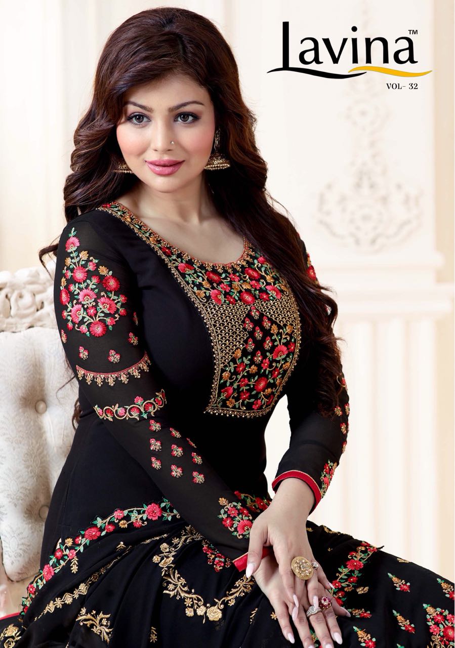 Lavina Vol 32 Georgette Embroidered Designer Party Wear Suits Wholesale Supplier And Dealer Surat