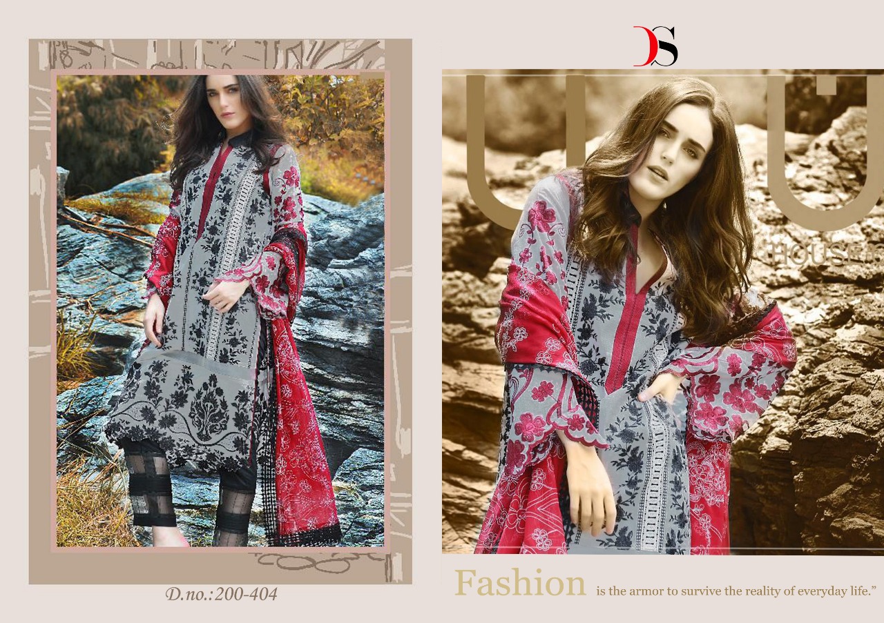 Carnation 3 Nx By  Deepsy Cotton Embroidered Suits Wholesale Supplier And Dealer Gujarat