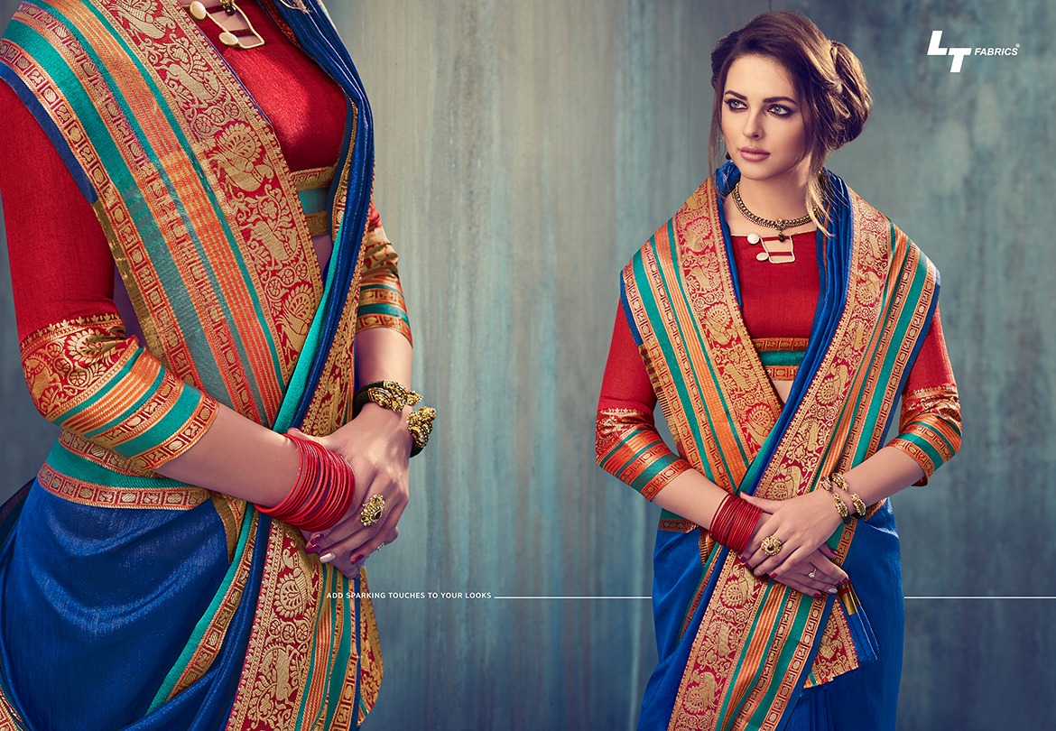 Mantra By Lt Fabric Tusser Silk Desinger Party Wear Sarees Wholesale Supplier And Dealer Gujarat
