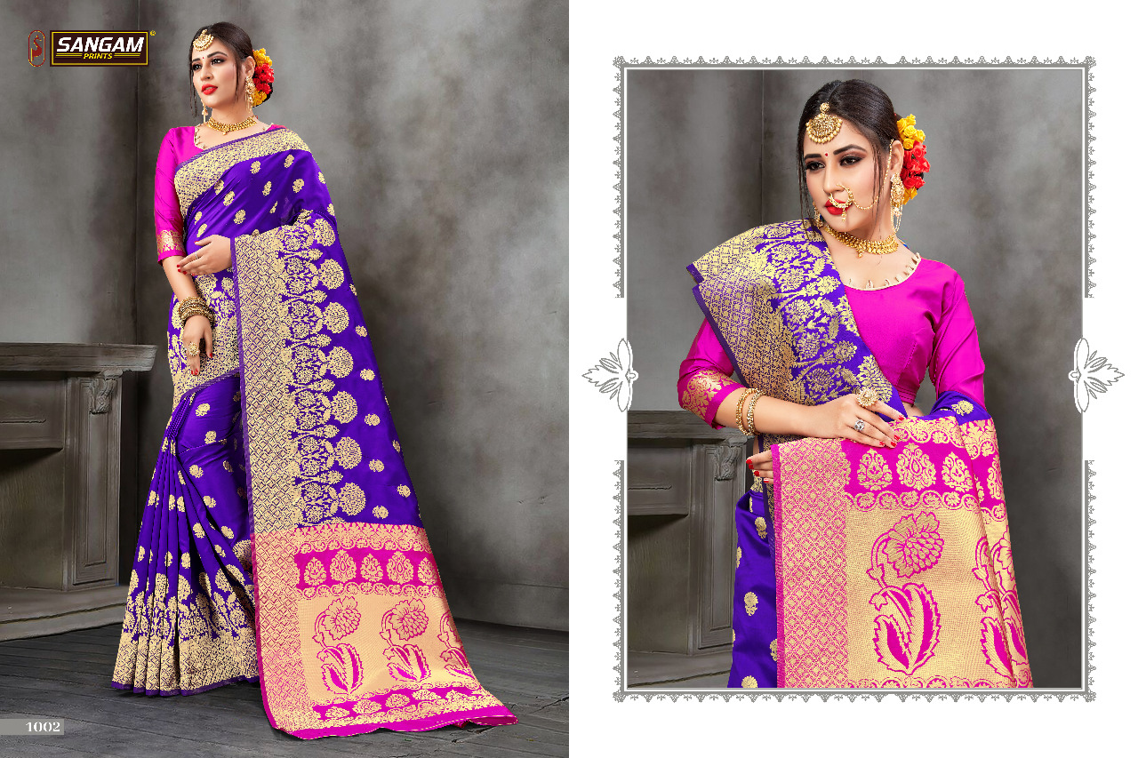 Antara By Sangam Series 1001 To 1008 Silk Buti Designer Occasion Wear Sarees Wholesale Suppliers And...