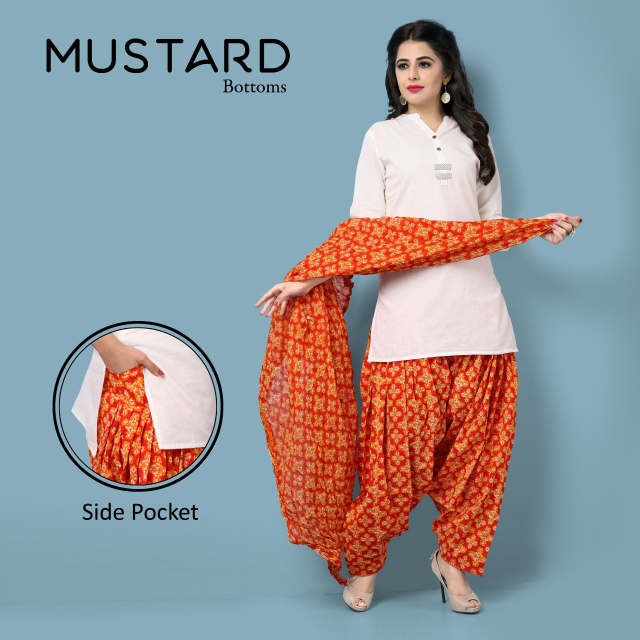 Mustard Patiala Cotton Duppata  Set Catalog Wholesale Supplier And Dealer Gujarat