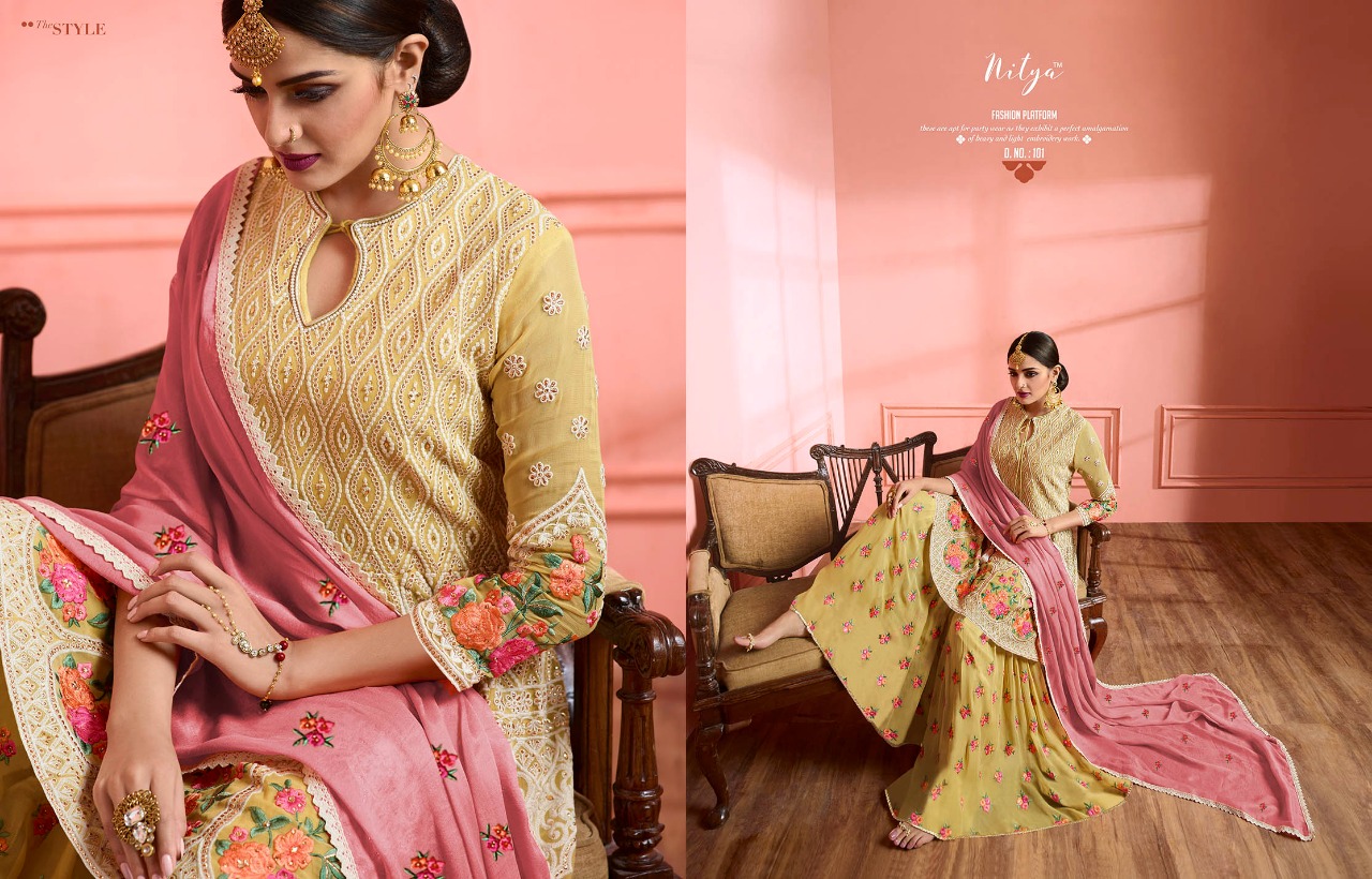 Garara Collection By Lt Nitya Series 101 To 104 Wholesale Dealer And Supplier Surat