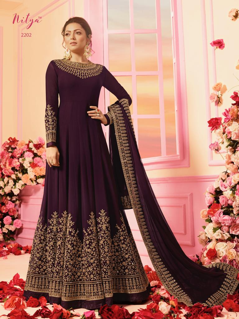 Lt Nitya 2202 Colours By Lt Fabrics Georgette Designer Party Wear Suits Wholesale Supplier And Deale...