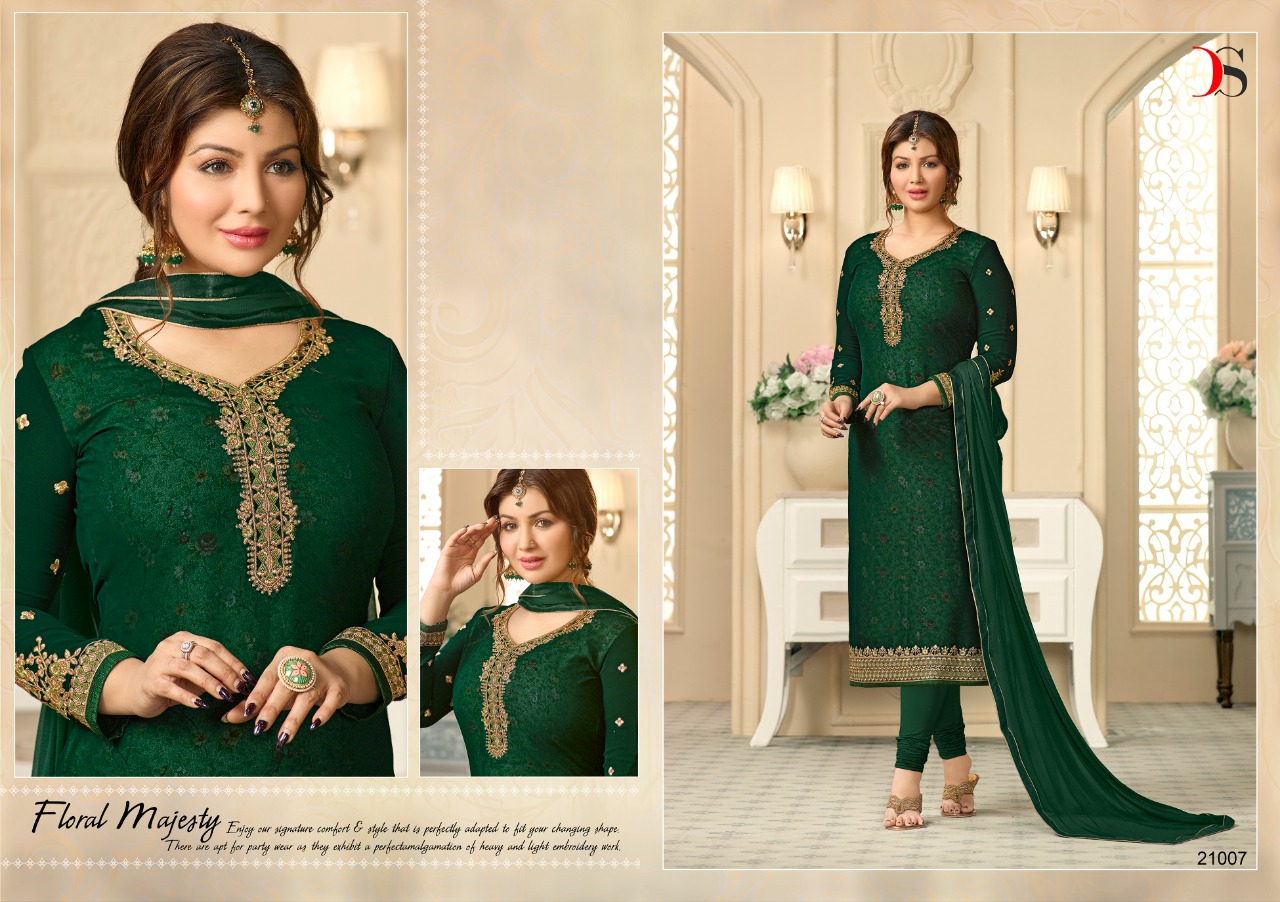 Mehrish By Deepsy Georgette Embroidered Designer Party Wear Suits Wholesale Supplier And Dealer Sura...
