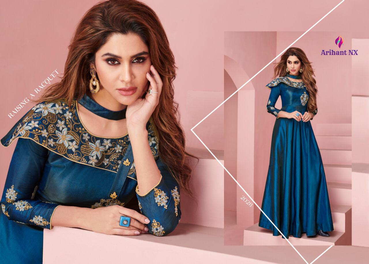 Floret Vol 4 Series 2021 To 2028 Silk Designer Ready To Wear Gowns Wholesale Supplier Nd Dealer Nity...