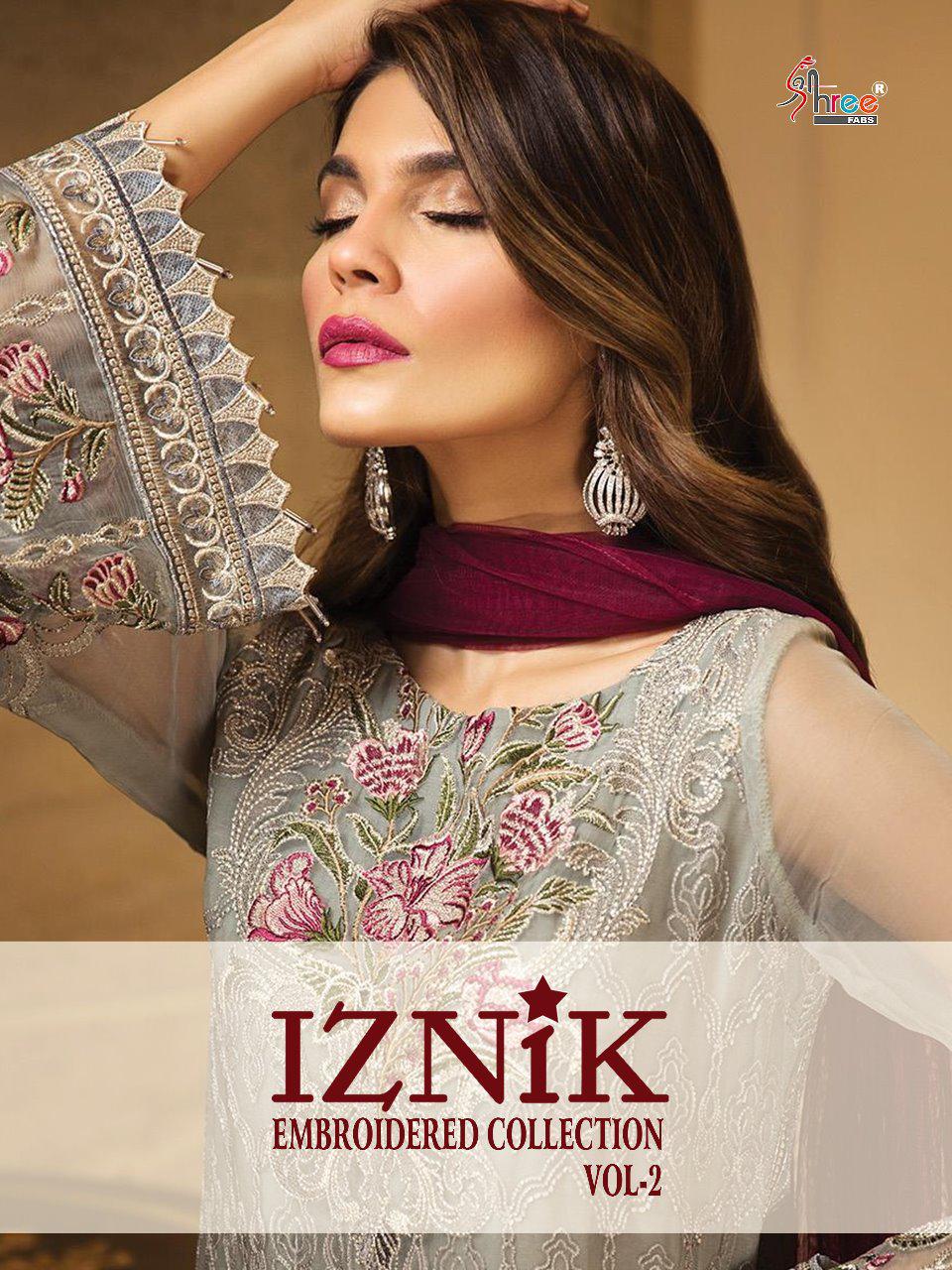Iznik Embroidered Collection Vol 2 By Shree Fab Designer Party Wear Pakistani  Suits Wholesale Suppl...