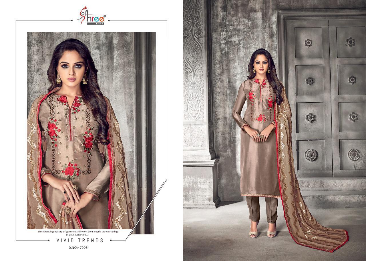 Mehtab By Shree Fabs Opada Silk Embroidered Suits Wholesale Supplier And Dealer Gujarat
