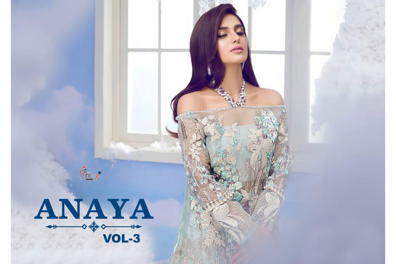 Anaya Vol 3 By Shree Fabs Pakistani Designer Suits Wholesale Supplier And Manufacturer Surat