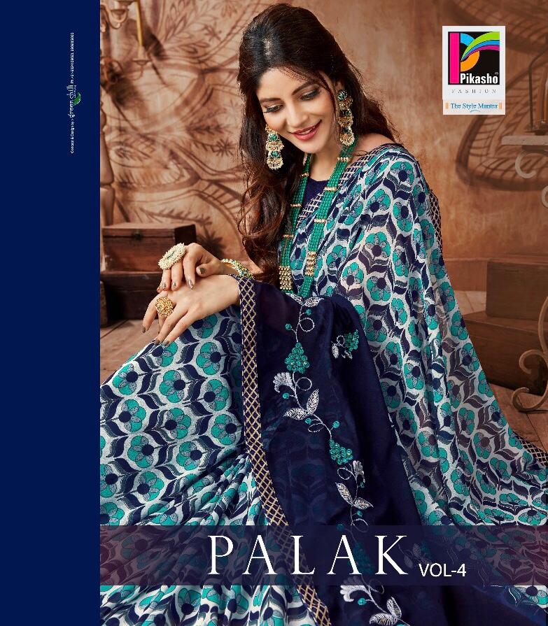 Palak Vol 4 By Pikaso  Georgette Designer Sarees Wholesale Supplier Surat