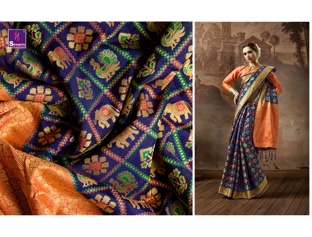 Patan Silk By Shangrila Banarasi Silk Single Design And Colours