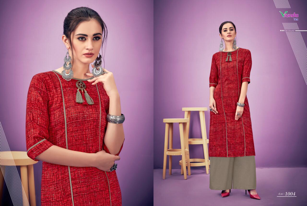 Lissa By Vrunda Tex Kurti With Plazzo Collection Wholesale Supplier Gujarat