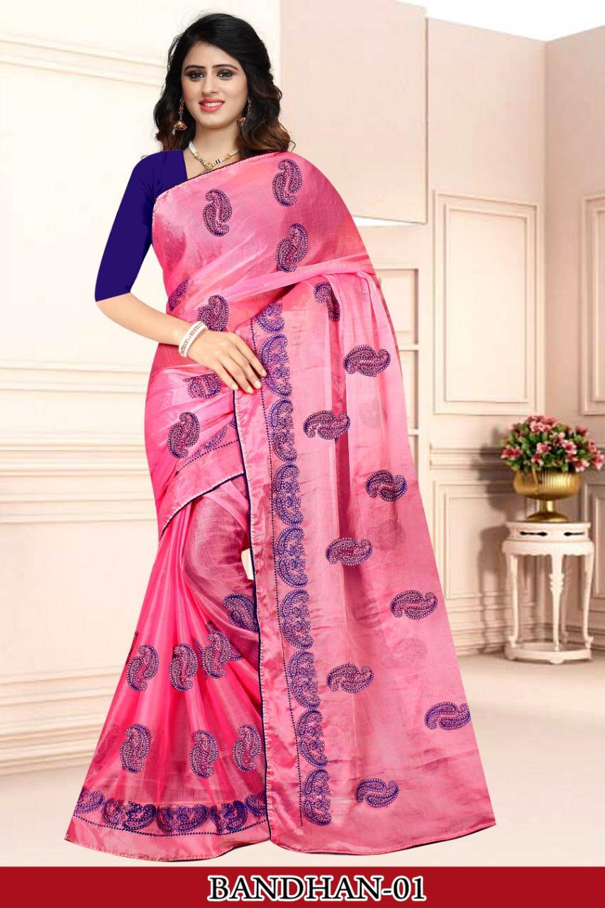 Bandhan 1 By Right One Sai Chiffon 2 Ton Sarees Collection Wholesale Supplier India