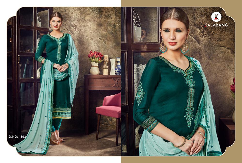 Alvira By Kalarang Georgette Embroidered Designer Suits Wholesale Supplier Surat