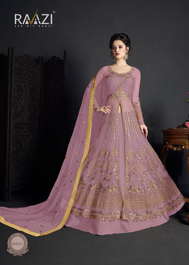 Raazi D No 10002 Designer Party Wear Suits Wholesale Supplier Surat