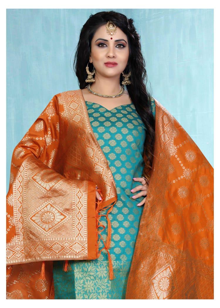 Banaras Vol 1 By Lavanya Banarasi Jacquard Dress Material Wholesale Supplier Surat